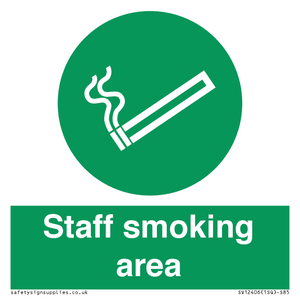 Staff smoking area